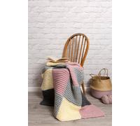 Wool Couture Chequered Blanket Knitting Kit - Beginner Basics Wool Couture Multicolor