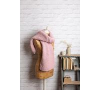 Wool Couture Garter Scarf Knitting Kit - Beginner Basics in Pink Wool Couture Pink