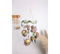 Wool Couture Lion & Snake Baby Mobile Crochet Kit Wool Couture Multicolor