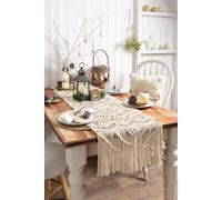 Wool Couture Table Runner Macrame Kit in Cream Wool Couture Cream