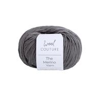 Wool Couture The Merino Yarn - 100% Merino Wool Aran Weight Yarn for Knitting, Crochet, Amigurumi & Craft Projects - Granite, 50g Ball (65m) - Super Soft Wool Yarn - 1-Pack