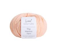 Wool Couture The Merino Yarn - 100% Merino Wool Aran Weight Yarn for Knitting, Crochet, Amigurumi & Craft Projects - Blush, 50g Ball (65m) - Super Soft Wool Yarn - 1-Pack
