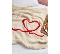 Wool Couture Valentines Blanket - Knitting Kit in Cream Wool Couture Cream