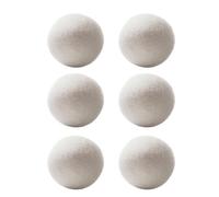Wool Dryer Ball Set - Organic Wool Dryer Balls, Reusable Fabric Softener Balls | Set of 6 Natural Laundry Balls, Eco-Friendly Dryer Balls, Reduces Wrinkles and Shortens Drying Time (2.36 Inches in Dia