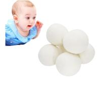 Wool Dryer Balls, 6 Pack Reusable Natural Fabric Softener, Handy Laundry, Reduces Clothing Wrinkles & Saves Drying Time,Better Alternative to Plastic Balls and Liquid Softener