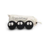 Wool Dryer Balls by Friendsheep 3 Pack XL Organic Premium Reusable Cruelty Free Handmade Fair Trade No Lint Fabric Softener Laundry Soot Sprites Trio