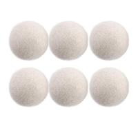 Wool Dryer Balls for Laundry Fabric Softener, Save Energy & Reduce Wrinkles, Reusable Wool Laundry Balls(6 pcs-no pattern)