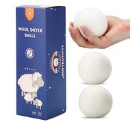 Wool Dryer Balls Laundry Dryer Balls 3 Pack,White