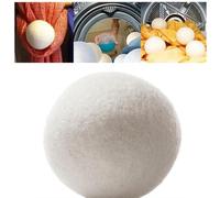 Wool Dryer Balls, Reusable Dryer Balls, Wool Balls Replaces Dryer Sheets, Laundry Fleece Laun Dry Washing Kit, Reusable Ball