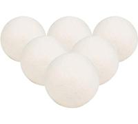 Wool Dryer Balls, Reusable Natural Fabric Softener Ball, Chemical-Free, No Lint, Laundry Balls for Baby Clothes, Dryer, Anti Static, Reduces Wrinkles