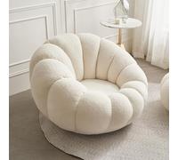 Wool Fabric Sofa Set - 2-Piece Single Seater Accent Lounge Chair for Living Room Comfort