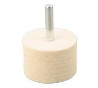 Wool Felt Buffing Wheel, 6mm Shank, 35mm Diameter(40mm) | For Metal Finishing, High Density Wool Felt, for ideal for Drills, 6mm Shank, 40mm Diameter
