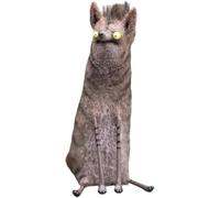 Wool Felt Familiars - Quirky Handmade Companions, Ugly Cat Christmas Ornament with Strange Expression, Palm-Sized, Handmade Wool Felt Animal Figurines for Home Decoraction (I)