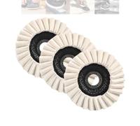 Wool Felt Flap Angle Grinder Polishing Disc,Thicken Wool Felt Flap Discs Polishing Wheel for Metal, Marble Stone, Furniture (3PCS,115mm)