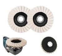 Wool Felt Flap Polishing Disc, 2025 New Wool Polishing Wheel Disc Buffing Pad, Premium Felt Polishing Pads for Metal, Marble Stone, Furniture Car Wax, Polishing & repairing (#2pcs 4.5in)