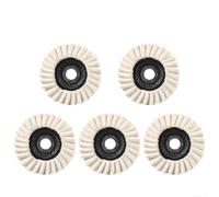 Wool Felt Flap Polishing Disc 5 Pack Angle Grinder(125MM/5IN) | Wool felt flap design, even pressure distribution, streak-free gloss, stainless steel copper marble, 5 pack value