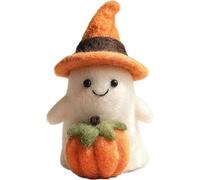 Wool Felt Ghosts Halloween Ornament Handmade Felt Halloween Ghost Pumpkin Felt Figurine Handmade Figurine Gifts Wool