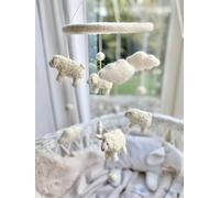 Wool Felt Mobile Sheep Plain