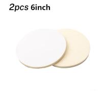 Wool Felt Polishing Pad Wheel Set, 2pcs Buffing Discs 75mm to 175mm Diameter, 12mm Thick, Soft and Elastic for Glass, Stainless Steel, Car, Marble, Furniture, Wood, Tableware, Prec(6inch)