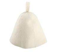 Wool Felt Sauna Hat Beige Soft Thick Comfortable Heat Protection For Men Women Bathing Steaming Russian Banya Sauna Hut 33x30cm