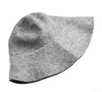 Wool Felt Sauna Hat High Temperature Resistant Cap for Steam Room - Soft Banya Headwear Unisex Fit 19cm(Gray)