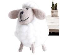 Wool Felt Sheep - 12 cm Large Cute Felted Lamb Toy, Soft Handmade Wool Decoration, Sheep Plush Figure, Christmas Tree Decoration, Table Decoration for Home, Christmas Pendants