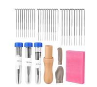 Wool Felting Needle Tool Kit - Includes 3 Sizes Felting Needles and 1/8" Needle Wooden Handle - Perfect for Beginners and Professionals, Essential Needle Felting Supplies for Crafting