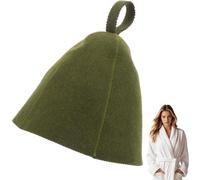Wool Hat, Sauna Hat, Natural Wool Sauna Cap for Men and Women, Eco-Friendly Insulating Headgear for Spa, Steam Room, Bathhouse, Comfortable, Breathable