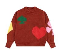 Wool Heart Sweater Red 2/3 years