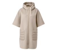 Wool Hooded Cape with Patch Pockets for Women COMMA L