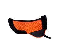 Wool Horse Saddle Pad with Shock Absorbing for Comfort and Back Support - English Half Pad for Horse Riding(orange)