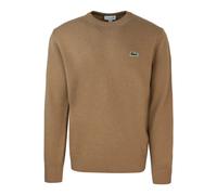Wool Jumper - male - Lacoste - Round-neck Knitwear - Brown - L - Knitwear L
