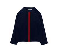 Wool Jumper with Web Ribbon - unisex - Gucci - Kids Knitwear - Blue - 2 Y | 92 CM - Kids 2 Y | 92 CM