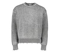 Wool Jumper with Worn-Out Edges- male- John Elliott- Round-neck Knitwear- Gray- S- Knitwear S