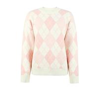 Wool Jumper Women Designer Sweaters for Women Thank You Teacher Gifts Office Work Women's Pullover Sweater Autumn and Winter Loose Diamond Casual Sweater Outlet Clearance UK Pink