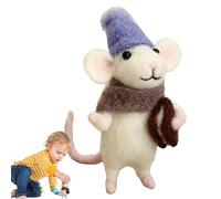 Wool Needle Beginner Kits - 6.5x3x9cm Set Tools, Soft Colorful Roving Pack, Heavy Duty Felting Handling Needles | Smooth Shaping Easy Crafting for Handmade Figures décor Accents DIY Learning