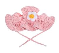 Wool Pet Hats Halloween Cat Hat Cartoon Knit Cute Cats Beanie Bonnet Soft Festive Cats Costumes Christmas Holiday Party Clothes Head Wear Accessories for Puppy Cat Kitten Dogs Pets Animals (Pink)