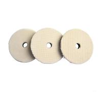 Wool Polishing Pads 3 5 6 7 Inch Buffing Pads for Car Polishing Discs Auto Detailing Waxing Cleaning Pneumatic Electric Polisher Machine White(7inch)
