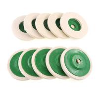 Wool Polishing Wheel Wear-resistant Buffing Pads Angle Grinder Wheel Felt Polishing Disc for Stainless Steel Ceramic Glass(10Pcs)