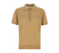 Wool Polo With VLogo Embroidery - male - Valentino Garavani - Polo Shirts - Brown - S - Tops S