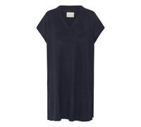 Wool poncho for women KAFFE Annetta Bleu L/XL