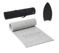 Wool Pressing Mat, Extra Large 24" X 18" Pressing Mat Felted Wool Ironing Pad with Storage Bag for Quilting & Sewing