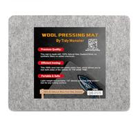 Wool Pressing Mat for Quilting, 100% Wool from New Zealand, Portable Felted Wool Ironing Mat Pad Blanket for Quilter, Sewing, Quilting Supplies and Notions 15''x12''