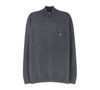 Wool Quarter-Zip Jumper - male - Polo Ralph Lauren - Turtlenecks - Gray - 2XL - Knitwear 2XL