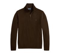 Wool Quarter-Zip Jumper - male - Polo Ralph Lauren - Zip-throughs - Brown - L - Sweatshirts & Hoodies L