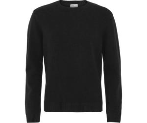 Wool round neck sweater Colorful Standard Classic Merino deep black Noir L