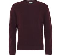 Wool round neck sweater Colorful Standard Classic Merino oxblood red Rouge XS