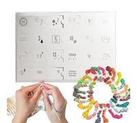 Wool s 2024,The Yarn s,Crochet Calendar, Wool Calendar, Colorful Stitchs Markers For Knitter And Crochet Lovers Girl Women