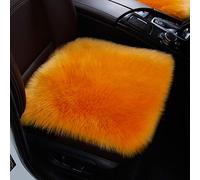 Wool Seat Cushion Pad Soft Fluffy Shaggy Faux Fur Sheepskin Silky Seat Cushion Faux Sheepskin Fur Chair Cushion For Floor Mat Bedroom Auto Car-d 45x45cm(18x18inch)