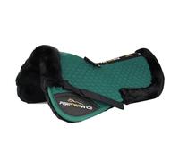 Wool Shock Absorbing English Half Pad for Horse Saddle - Comfortable Horse Saddle Pad with Half Pad Design(green,L)